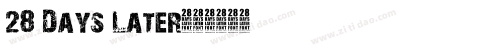 28 Days Later字体转换
